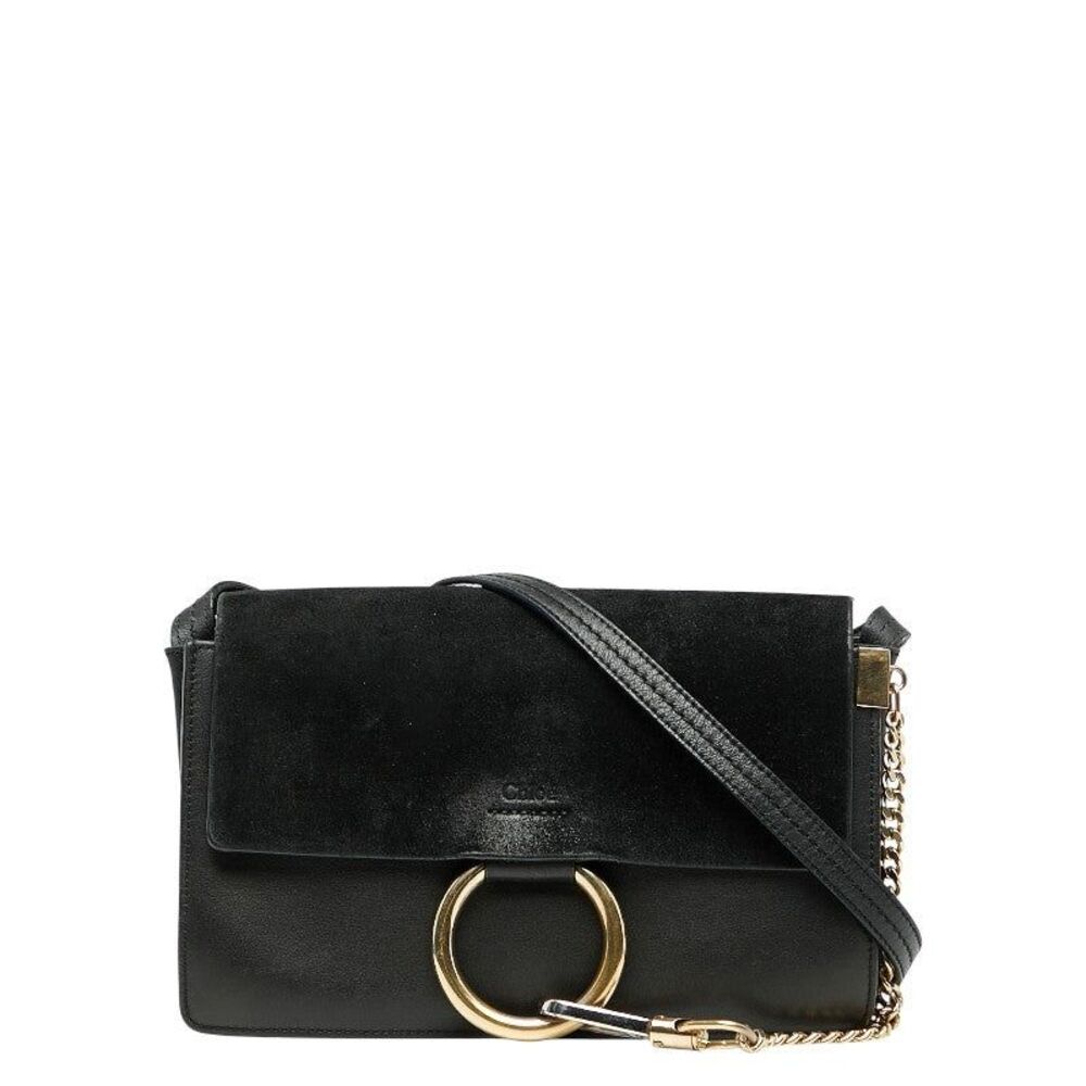 Chloe Faye Leather Suede Shoulder Bag